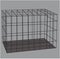 Black square steel cage for animal detention