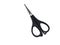 Black stainless Nose Hair Scissors or Trimmer on isolated white background , clipping path