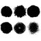 Black Stamps Collection, Circles, Labels, Badges Set. Vector distress textures