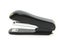 Black stationery stapler close up  on white