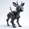 Black Steampunk Deer Robot In 3d