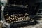 Black Steel Remington Rand Typewriter with Ivory Keys - Abandoned Factory