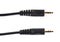 Black stereo audio plug cord