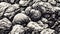 Black stone background dark gray grunge, highly detailed texture