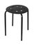 Black stool on white