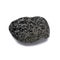 Black strange rock isolated on white