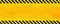 Black Stripped Rectangle on yellow background. Blank Warning Sign. Warning Background. Template. Vector