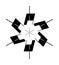 Black Stylish Flower Logo For Your Company Tag Design Clothing Pattern Idea On White Background