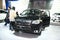 Black subaru forester car opened door