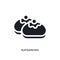 black sufganiyah isolated vector icon. simple element illustration from religion concept vector icons. sufganiyah editable logo