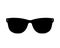 Black Sunglasses Vector Illustration. Glasses Icon Image