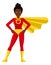 Black Super Hero Woman Character Cartoon