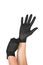 Black Surgical Latex Glove.