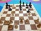Black surrendered. Chess game
