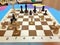 Black surrendered. Chess game