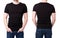 Black t shirt on a young man template