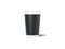 Black take away paper cup. 3d rendering