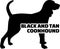 Black and Tan Coonhound silhouette real word