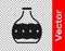 Black Tequila bottle icon isolated on transparent background. Mexican alcohol drink. Vector