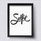 Black Text Design for Selfie Concept on a Frame