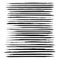 Black thin very long abstract textured smears big set isolated on a white background