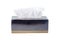 Black tissue box isolated on white background. An image of a nap