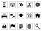 Black Toolbar and Interface icons buttons