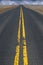 Black Top Asphalt Highway Road, Storm Clouds in Distance