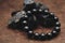 Black tourmaline bracelet, crystal