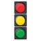 Black traffic lights icon