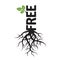 Black Tree, Roots and text FREE
