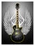 Black Tribal Guitar w/Wings