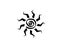 Black Tribal Sun Tattoo Sonnenrad Symbol sun wheel sign. Summer icon. The ancient European esoteric element. Logo Graphic element