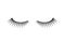 Black two eyelashes extension icon on white background