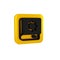 Black User manual icon isolated on transparent background. User guide book. Instruction sign. Read before use. Yellow
