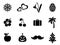 Black vector calendar month symbols