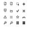 Black viewer icons