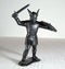 Black viking figurine molded plastic