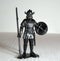 Black viking figurine molded plastic