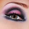 Black-violet make-up of eyes