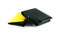 Black wallet and yellow book card