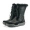 Black warm feminine boots.
