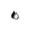 Black water drops, drip or droplet. Watering pictogram. Rain, raindrop icon Isolated on white. wash icon.