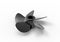 Black water propeller isolated