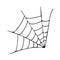 Black web on white background Vector illustration