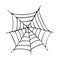 Black web on white background Vector illustration