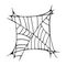 Black web on white background Vector illustration