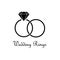 Black wedding rings