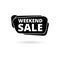 Black Weekend Sale sign icon