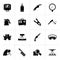 Black Welding and construction tools icons